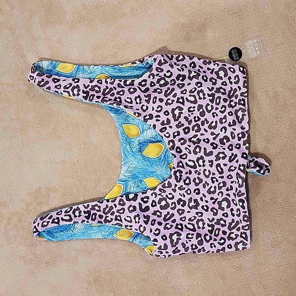 Peacock Seamless Reversible Moana Bikini Top - Picture 5 of 5